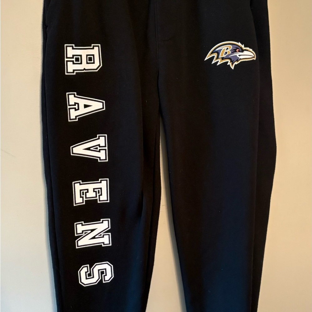 NFL Baltimore‎ Ravens Black Sweatpants Sz Med